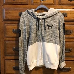 full zip victoria’s secret pink jacket